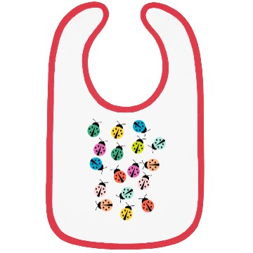 Discover Cute and colorful ladybug Bibs