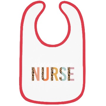 Discover Intensive Care Nurse Leopard Print Icu Nursing Bibs