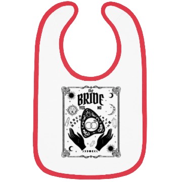Discover Witch Bride Gothic Halloween Tarot Bachelorette Bibs