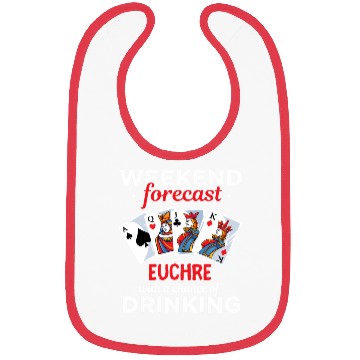 Discover Euchre Player - Euchre Drinking Card Game Bibs
