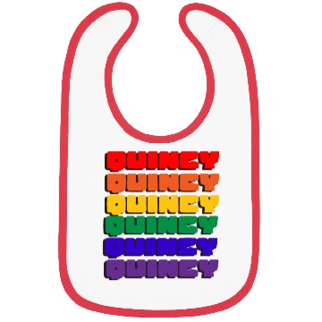 Discover Quincy Rainbow Type Bibs