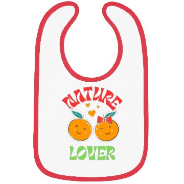 Discover Nature Lover Cute Orange Bibs