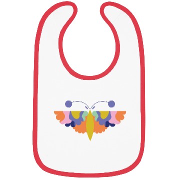 Discover Colorful Happy Butterfly For Nature Lovers Bibs