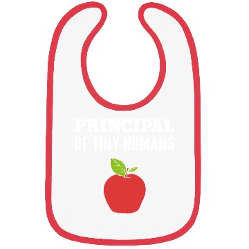 Discover Principal Tiny Humans School Principal Gift Bibs
