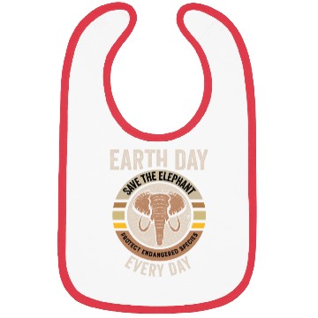 Discover Save The Elephant Protect Endangered Species Earth Bibs