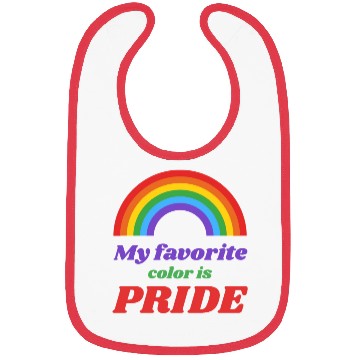 Discover Pride Rainbow Bibs