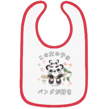 Discover Panda Love Mom Panda Bear Bibs