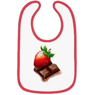 Discover Melting Strawberry Chocolate - Sweet Dessert Bibs