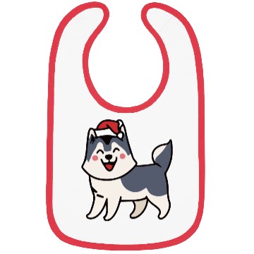 Discover Husky Santa Dog Lover Malamute Bibs