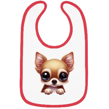 Discover Charming Chihuahua Portrait Bibs