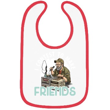 Discover Ham Radio Operator Morse Code Radioactivity Bibs