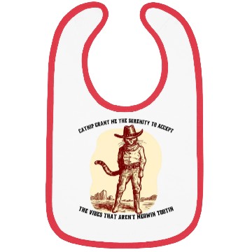 Discover Serenity Cat Cowboy God Grant me Bibs