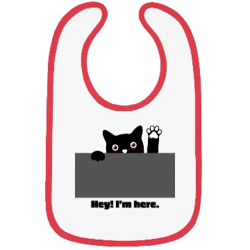 Discover Hey I m here cat Bibs