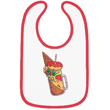 Discover Chocolate Candy Shake Bibs