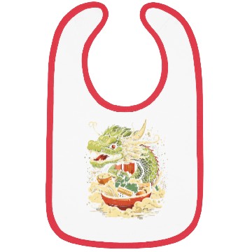 Discover Sushi Dragon Japanesse Kawaii Bibs
