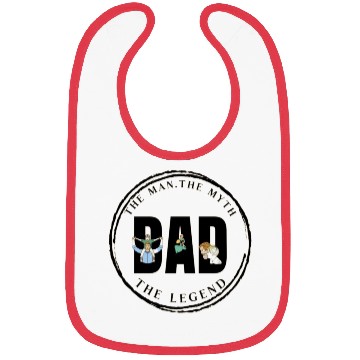 Discover The man, the myth, the legend - father gift Bibs