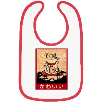 Discover Cat Ramen Bowl Anime Japanese Noodles Kawaii Neko Bibs