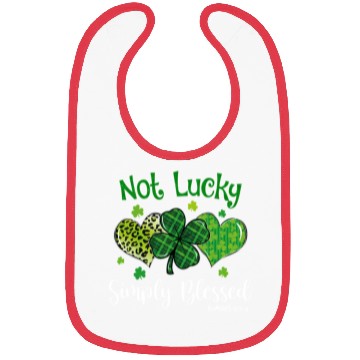 Discover Not Lucky ly Blessed Christian Shamrock St Bibs