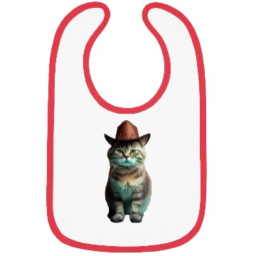 Discover cowboy cat - funny cats, funny pets. Bibs