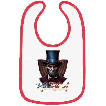 Discover Merica Lincoln Independence Day Party 4th July Bibs