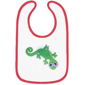 Discover Green lizard Bibs