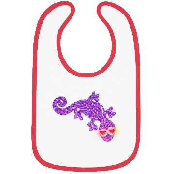 Discover Lizard in love Bibs