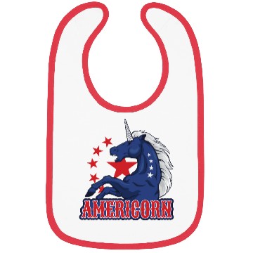 Discover Americorn 4th Of July 1776 Bibs