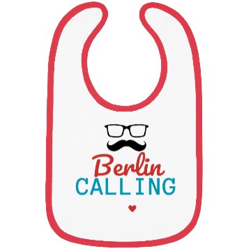 Discover Black Red Blue Berlin Calling Bibs
