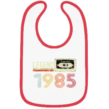Discover 1985 Geburtstag Vintage Cassette Bibs