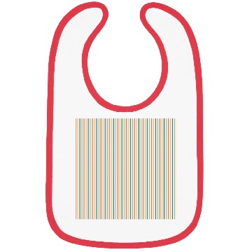 Discover Orange Teal Stripes Bibs