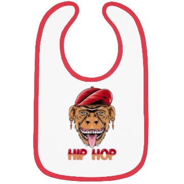Discover Hip hop monkey head Bibs