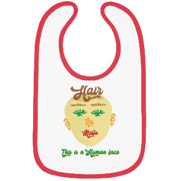 Discover this is a human face Bibs