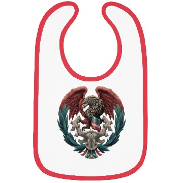Discover Águila Mexicana,The Mexican eagle Bibs