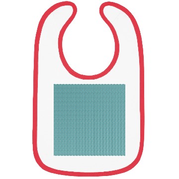 Discover Retro Teal Chevron Pattern Bibs