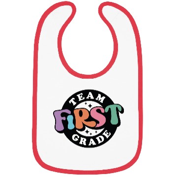 Discover Team First Grade Back To School First Day School Bibs