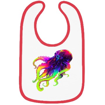 Discover Neon Octopus Bibs