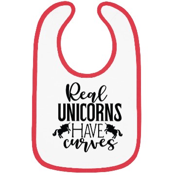Discover Real Unicorns Have Curves Bibs