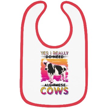 Discover Cow Cattle Breeder Farmer Cows Bibs