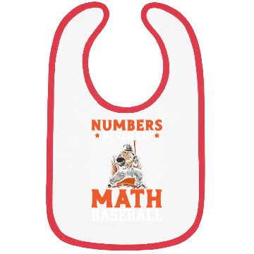 Discover Baseball Math Lover Mathematician Baseball Player Bibs