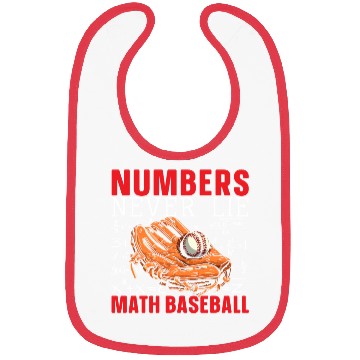 Discover Baseball Math Lover Mathematician Baseball Player Bibs