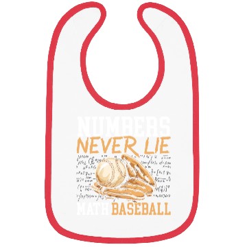 Discover Baseball Math Lover Mathematician Baseball Player Bibs