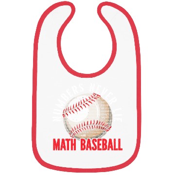 Discover Baseball Math Lover Mathematician Baseball Player Bibs