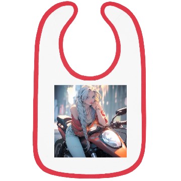 Discover Cool Biker Chick Bibs