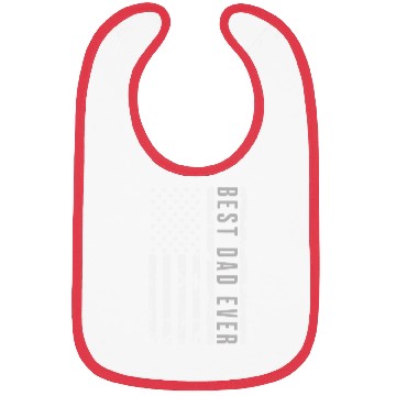 Discover Best Dad Ever American Flag Bibs