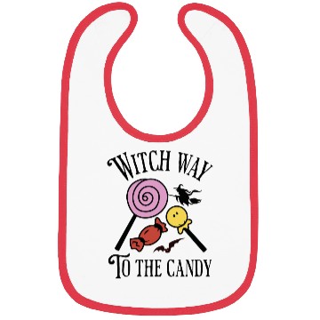 Discover Witch Way To The Candy Spooky Halloween Bibs