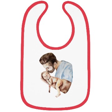 Discover Father's Day Reflections - Heartwarming Art Bibs