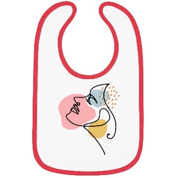 Discover Feminine Abstractions: Embracing Artistic Freedom Bibs