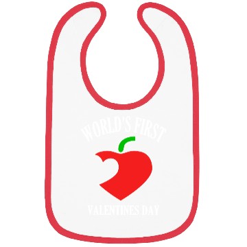 Discover Funny Worlds First Valentines Day 80s nostalgia Bibs