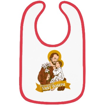 Discover Consecration to St Joseph and Child Jesus Catholic Bibs