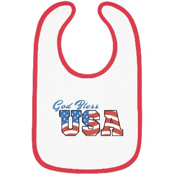 Discover God Bless America Bibs